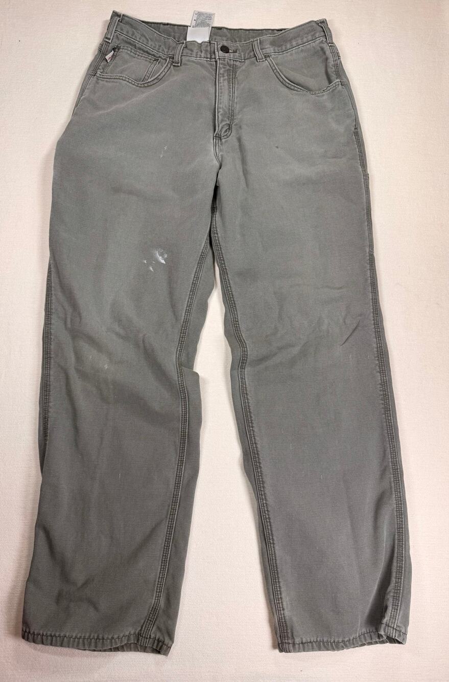 Carhartt FRB159 FR Flame Resistant Work Pants Men 34x32 Moss Green Utility